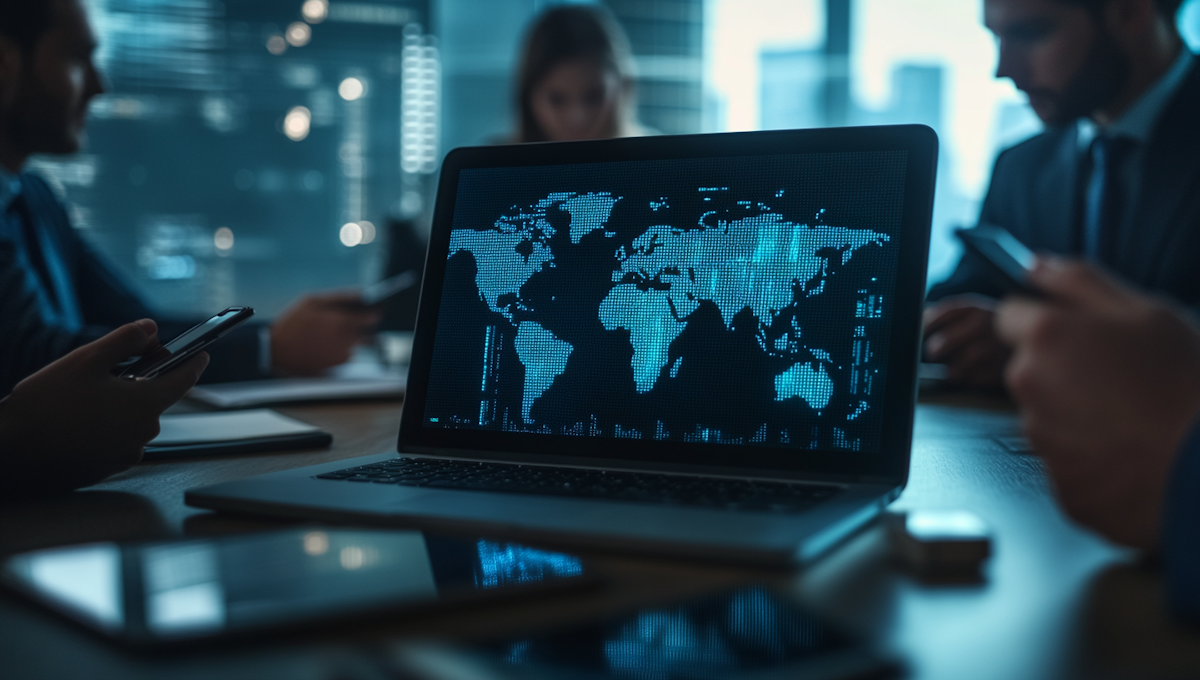 Global coverage and business network visualization